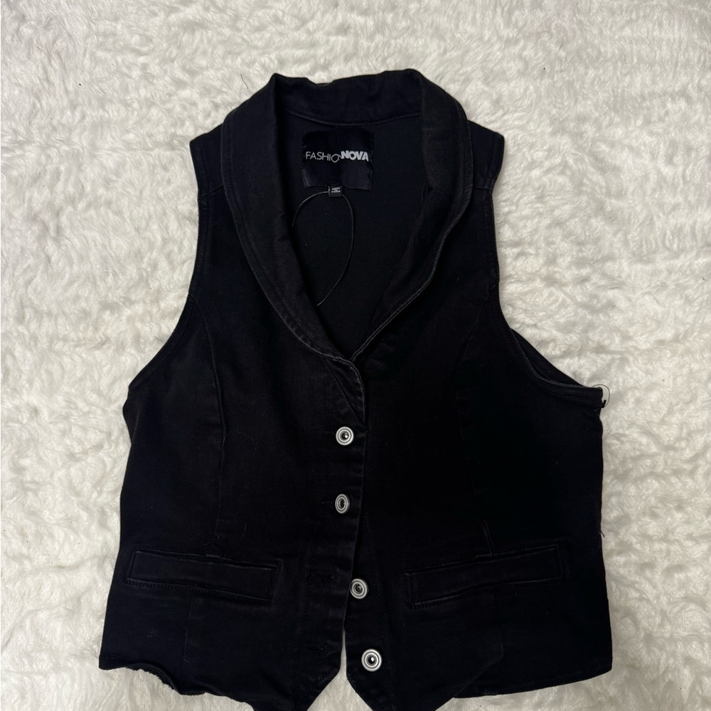 Fashion Nova Classic Black Outerwear
